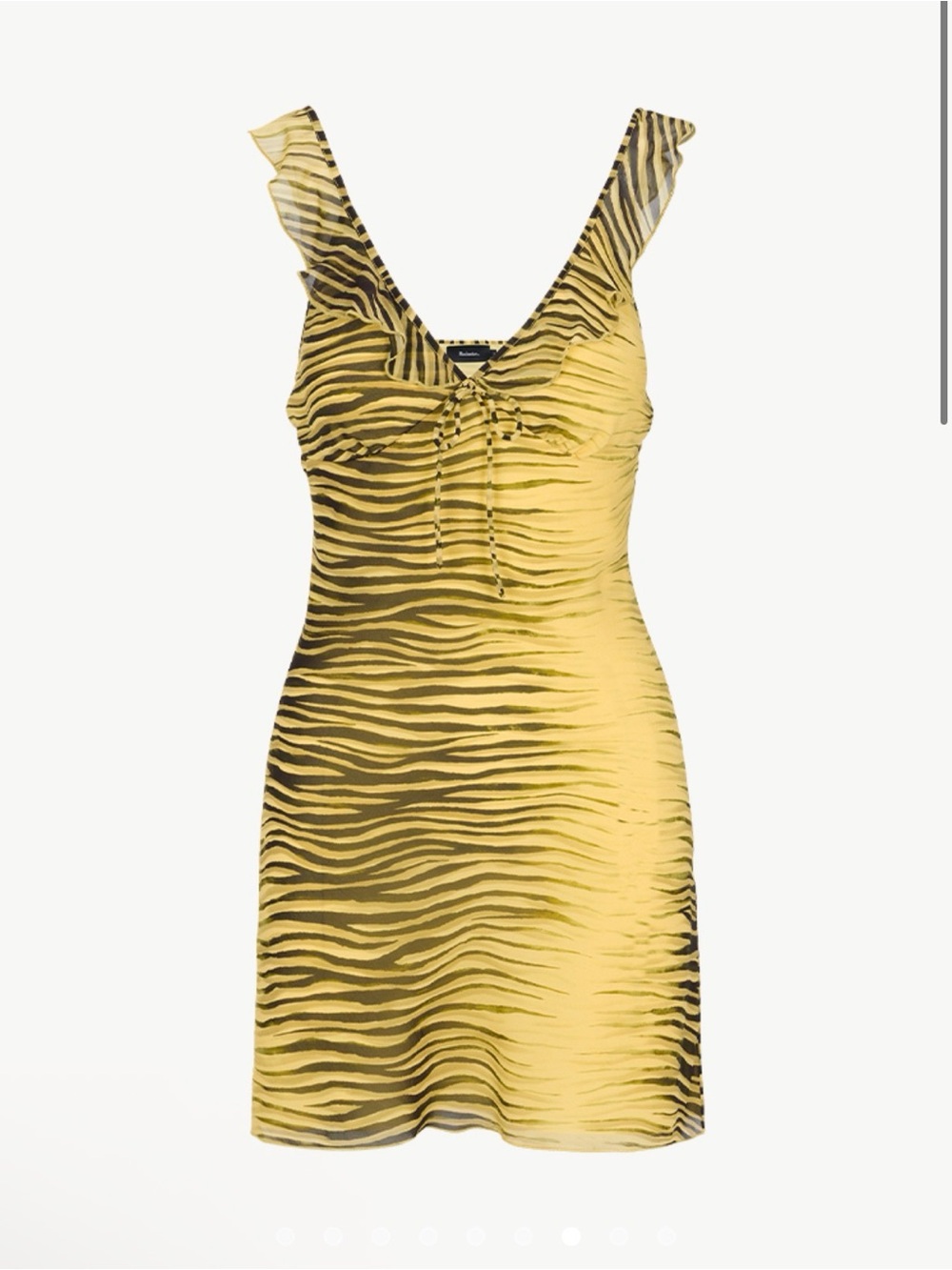 Realisation Par the Hazel Zebra Silk Mini Dress